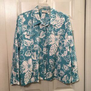Alfred Dunner Floral Lightweight Jacket